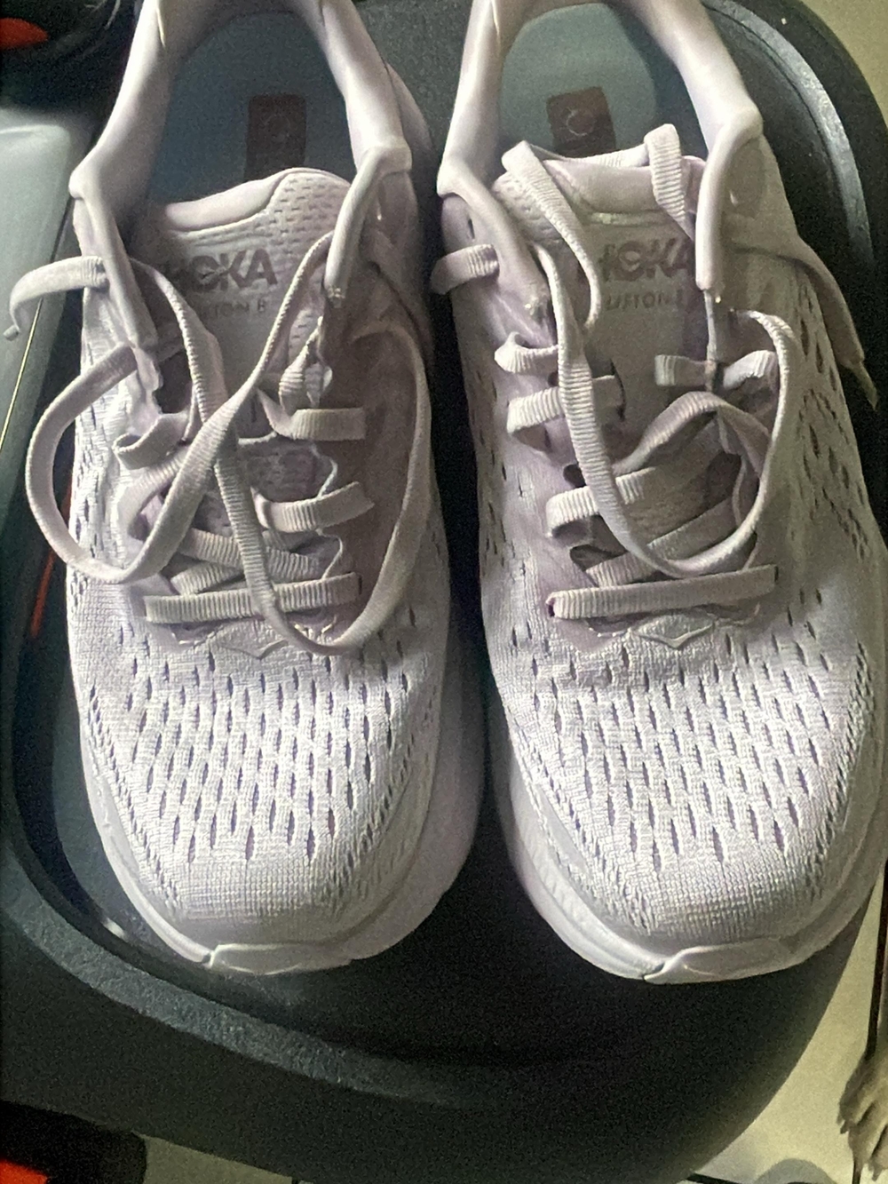 Hoka Lavender Mesh Running Sneakers